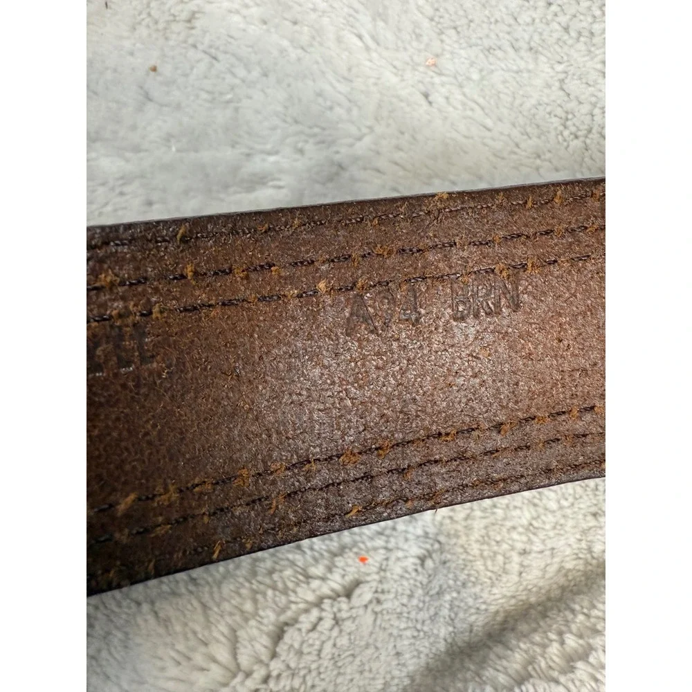 Carhartt Mens Brown Top Grain English Bridle Leather‎ Work Belt A94 BRN 42 Inch